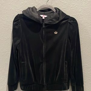 Juicy couture velour zip up jacket